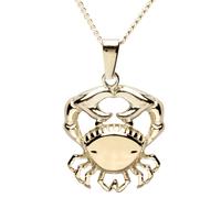 Kette und Anhänger Set OSTSEE-SCHMUCK "- Tierkreiszeichen Krebs - Gold 333/000 -" Gr. 45, gold (gold 333, goldfarben, gelb), Schmuck_Sets, Damen, 45, Gelbgold 333 (47483443-45) gold 333, goldfarben, g