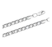 Kette und/oder Armband aus Silber 925, Breite ca. 4 mm 19 cm