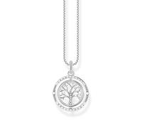 Thomas Sabo Kette KE2148-643-14-L45V Lebensbaum Sterling Silber geschw. - Zirkonia - 45 cm verstellbar