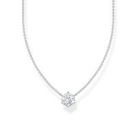 Thomas Sabo Essentials KE2210-051-14-L45V Kette - großem Zirkonia - Silber & Zirkonia - Weiß - 40 bis 45 cm