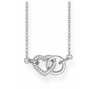 Thomas Sabo Damen Kette Herz Kreis Zirkonia 925 Sterling Silber KE1643-051-14-L45v