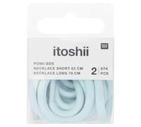 Ketten 2er Set, Itoshii Ponii, Schnürsenkel-Style, 62 cm und 78 cm (Mint)
