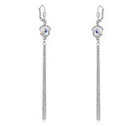 Ketten Ohrringe aus Silber 925 mit Swarovski® Crystals Aurora Boreale