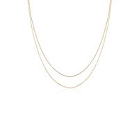 Ketten-Set ELLI "Choker Set (2tlg) Venezia Gliederkette 925 Silber" Gr. 36, gold, Halsketten, Damen, 36, ohne Stein, Silber 925 (Sterlingsilber), L: 36, Ketten-Set (42889745-36)