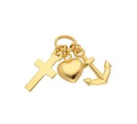 Kettenanhänger ADELIA´S "333 Gold Anhänger Glaube-Liebe-Hoffnung", gold, Schmuckanhänger, Damen, Gold, Kettenanhänger, Goldschmuck für Damen (73552848-0) gold
