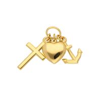 Kettenanhänger ADELIA´S "333 Gold Anhänger Glaube-Liebe-Hoffnung", gold, Schmuckanhänger, Damen, Gold, Kettenanhänger, Goldschmuck für Damen (32862527-0) gold