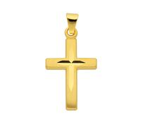 Kettenanhänger ADELIA´S "333 Gold Kreuz Anhänger", gold, Schmuckanhänger, Damen, Gold, Kettenanhänger, Goldschmuck für Damen & Herren (83244333-0) gold
