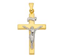 Kettenanhänger ADELIA´S "333 Gold Kreuz Anhänger Korpus", gold, Schmuckanhänger, Damen, Gold, Kettenanhänger, Goldschmuck für Damen & Herren (69857312-0) gold