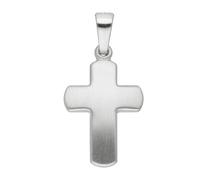 Kettenanhänger ADELIA´S "333 Weißgold Kreuz Anhänger", silber, Schmuckanhänger, Damen, Gold, Kettenanhänger, Goldschmuck für Damen & Herren (44499919-0) silber