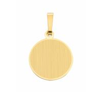 Kettenanhänger ADELIA´S "585 Gold Gravurplatte Anhänger Ø 13,6 mm", gold, Schmuckanhänger, Damen, Gold, Kettenanhänger, 585 Gold Goldschmuck für Damen (20938761-0) gold