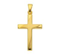 Kettenanhänger ADELIA´S "585 Gold Kreuz Anhänger", gold, Schmuckanhänger, Damen, Gold, Kettenanhänger, Goldschmuck für Damen & Herren (50241465-0) gold
