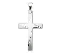 Kettenanhänger ADELIA´S "585 Weißgold Kreuz Anhänger", silber, Schmuckanhänger, Damen, Gold, Kettenanhänger, Goldschmuck für Damen & Herren (57005862-0) silber