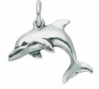 Kettenanhänger ADELIA´S "Anhänger Delphin 925 Silber - Silberanhänger Delphin", silber, Schmuckanhänger, Mädchen, Silber 925 (Sterlingsilber), Kettenanhänger, Silberanhänger Delphin (43546012-0) silbe