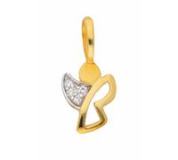 Kettenanhänger ADELIA´S "Damen 333 Gold Anhänger Engel mit Zirkonia", gold, Schmuckanhänger, Damen, Gold, Kettenanhänger, mit Zirkonia für Damen (67465329-0) gold