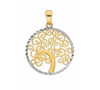 Kettenanhänger ADELIA´S "Damen 333 Gold Anhänger Lebensbaum Ø 17,9 mm", gold, Schmuckanhänger, Damen, Gold, Kettenanhänger, für Damen (98603016-0) gold