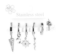 Kettenanhänger ADELIA´S "Damen Anhänger - Anhänger aus Edelstahl", silber, Schmuckanhänger, Damen, Edelstahl, Kettenanhänger, Perfekt als Geschenk zum einen besonderen Tag (70598541-0) silber