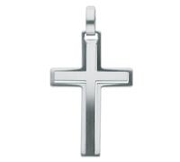 Kettenanhänger ADELIA´S "Damen Edelstahl Schmuck Edelstahl Kreuz Anhänger", silber, Schmuckanhänger, Damen, Edelstahl, Kettenanhänger, Edelstahlschmuck für Damen & Herren (32202705-0) silber