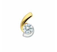 Kettenanhänger ADELIA´S "Damen Gold Schmuck 585 Gold Anhänger mit Zirkonia", gold, Schmuckanhänger, Damen, mit Zirkonia, Gold, Kettenanhänger, mit Zirkonia Goldschmuck für Damen (29059667-0) gold