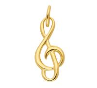Kettenanhänger ADELIA´S "Damen Gold Schmuck 585 Gold Anhänger Notenschlüssel", gold, Schmuckanhänger, Damen, Gold, Kettenanhänger, Goldschmuck für Damen (39917769-0) gold