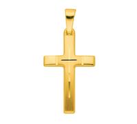 Kettenanhänger ADELIA´S "Damen Gold Schmuck 585 Gold Kreuz Anhänger", gold, Schmuckanhänger, Damen, Gold, Kettenanhänger, Goldschmuck für Damen & Herren (19425913-0) gold