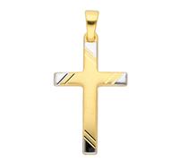 Kettenanhänger ADELIA´S "Damen Gold Schmuck 585 Gold Kreuz Anhänger", gold, Schmuckanhänger, Damen, Gold, Kettenanhänger, Goldschmuck für Damen & Herren (35647922-0) gold