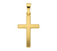 Kettenanhänger ADELIA´S "Damen Gold Schmuck 585 Gold Kreuz Anhänger", gold, Schmuckanhänger, Damen, Gold, Kettenanhänger, Goldschmuck für Damen & Herren (46447459-0) gold