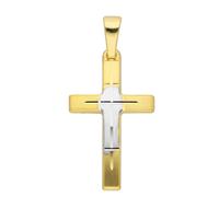 Kettenanhänger ADELIA´S "Damen Gold Schmuck 585 Gold Kreuz Anhänger", gold, Schmuckanhänger, Damen, Gold, Kettenanhänger, Goldschmuck für Damen & Herren (18740038-0) gold
