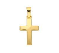 Kettenanhänger ADELIA´S "Damen Gold Schmuck 585 Gold Kreuz Anhänger", gold, Schmuckanhänger, Damen, Gold, Kettenanhänger, Goldschmuck für Damen & Herren (42380406-0) gold