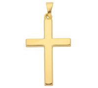 Kettenanhänger ADELIA´S "Damen Gold Schmuck 585 Gold Kreuz Anhänger", gold, Schmuckanhänger, Damen, Gold, Kettenanhänger, Goldschmuck für Damen & Herren (24077450-0) gold