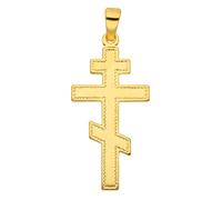 Kettenanhänger ADELIA´S "Damen Gold Schmuck 585 Gold Kreuz Anhänger", gold, Schmuckanhänger, Damen, Gold, Kettenanhänger, Goldschmuck für Damen & Herren (20490928-0) gold