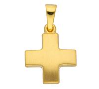 Kettenanhänger ADELIA´S "Damen Gold Schmuck 585 Gold Kreuz Anhänger", gold, Schmuckanhänger, Damen, Gold, Kettenanhänger, Goldschmuck für Damen & Herren (22606757-0) gold