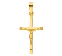 Kettenanhänger ADELIA´S "Damen Gold Schmuck 585 Gold Kreuz Anhänger Korpus", gold, Schmuckanhänger, Damen, Gold, Kettenanhänger, Goldschmuck für Damen & Herren (86506736-0) gold