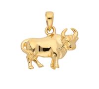Kettenanhänger ADELIA´S "Damen Gold Schmuck 585 Gold Sternzeichen Anhänger Stier", gold, Schmuckanhänger, Damen, Stier, Gold, Kettenanhänger, Goldschmuck für Damen & Herren (65374352-0) gold
