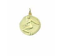 Kettenanhänger ADELIA´S "Damen & Herren 333 Gold Sternzeichen Anhänger Jungfrau Ø 18,2 mm", gold, Schmuckanhänger, Damen, Damen, Gelbgold 333 Gold, Gelbgold 333, Gold, Kettenanhänger, Goldschmuck für 