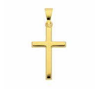 Kettenanhänger ADELIA´S "Damen & Herren 585 Gold Kreuz Anhänger", gold, Schmuckanhänger, Damen, Damen, Gelbgold 585 Gold, Gelbgold 585, Gold, Kettenanhänger, Goldschmuck für Damen & Herren (89996611-0