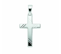 Kettenanhänger ADELIA´S "Damen & Herren 585 Weißgold Kreuz Anhänger", silber, Schmuckanhänger, Damen, Gold Weißgold 585, Gold, Weißgold 585, Kettenanhänger, Goldschmuck für Damen & Herren (12773041-0)