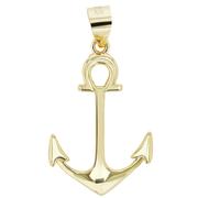 Kettenanhänger ADELIA´S "eleganter Anker Anhänger aus 925 Sterling Silber", gold, Schmuckanhänger, Damen, Silber 925 (Sterlingsilber), Kettenanhänger (79616005-0) gold