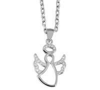Kettenanhänger ADELIA´S "eleganter Engel Anhänger aus 925 Sterling Silber", silber, Schmuckanhänger, Damen, Silber 925 (Sterlingsilber), Kettenanhänger (62425240-0) silber