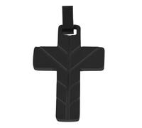 Kettenanhänger ADELIA´S "hochwertiger Kreuz Anhänger aus Edelstahl", schwarz, Schmuckanhänger, Damen, Edelstahl, Kettenanhänger (94163357-0) schwarz