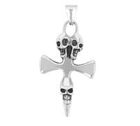 Kettenanhänger ADELIA´S "Neuheit 2025 - eleganter Kreuz Anhänger aus Edelstahl", silber, Schmuckanhänger, Damen, Edelstahl, Kettenanhänger (92733247-0) silber