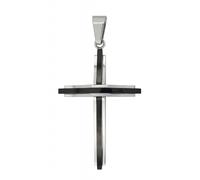 Kettenanhänger ADELIA´S "Neuheit 2025 - eleganter Kreuz Anhänger aus Edelstahl", silber, Schmuckanhänger, Damen, Edelstahl, Kettenanhänger (75840332-0) silber