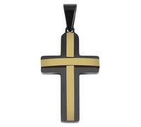 Kettenanhänger ADELIA´S "Neuheit 2025 - modischer Kreuz Anhänger aus Edelstahl", blau, Schmuckanhänger, Damen, Edelstahl, Kettenanhänger (57613536-0) blau