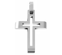 Kettenanhänger ADELIA´S "Neuheit 2025 - modischer Kreuz Anhänger aus Edelstahl", schwarz, Schmuckanhänger, Damen, Edelstahl, Kettenanhänger (83323950-0) schwarz