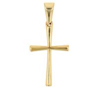 Kettenanhänger ADELIA´S "Neuheit 2025 - stilvoller Kreuz Anhänger aus Edelstahl", gold, Schmuckanhänger, Damen, Edelstahl, Kettenanhänger (31399949-0) gold