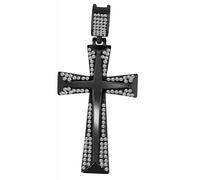 Kettenanhänger ADELIA´S "Neuheit 2025 - stylischer Kreuz Anhänger aus Edelstahl", gold, Schmuckanhänger, Damen, Edelstahl, Kettenanhänger (74159140-0) gold