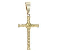 Kettenanhänger ADELIA´S "Neuheit 2025 - trendiger Kreuz Anhänger aus Edelstahl", gold, Schmuckanhänger, Damen, Edelstahl, Kettenanhänger (18229223-0) gold