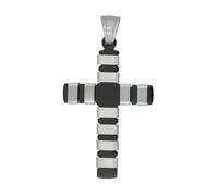 Kettenanhänger ADELIA´S "Neuheit 2025 - trendiger Kreuz Anhänger aus Edelstahl", silber, Schmuckanhänger, Damen, Edelstahl, Kettenanhänger (19115017-0) silber