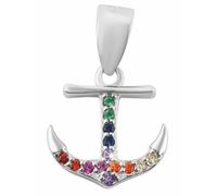 Kettenanhänger ADELIA´S "stylischer Anker Anhänger aus 925 Sterling Silber", silber, Schmuckanhänger, Damen, Silber 925 (Sterlingsilber), Kettenanhänger (64604324-0) silber