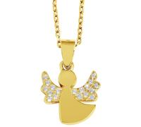 Kettenanhänger ADELIA´S "stylischer Engel Anhänger aus 925 Sterling Silber", gold, Schmuckanhänger, Damen, Silber 925 (Sterlingsilber), Kettenanhänger (25366600-0) gold