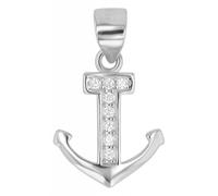Kettenanhänger ADELIA´S "trendiger Anker Anhänger aus 925 Sterling Silber", silber, Schmuckanhänger, Damen, Silber 925 (Sterlingsilber), Kettenanhänger (14665966-0) silber